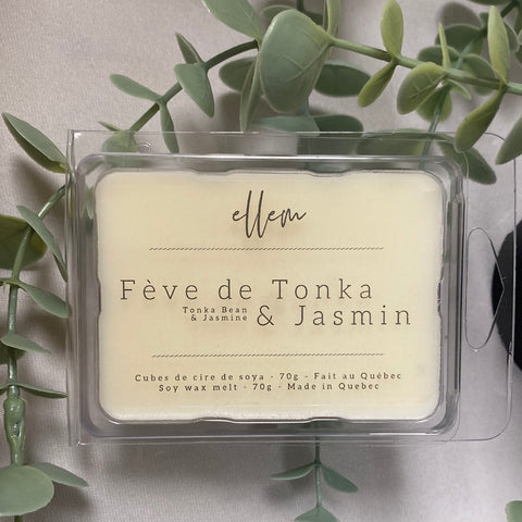 Fève de Tonka & Jasmin - Cubes de cire