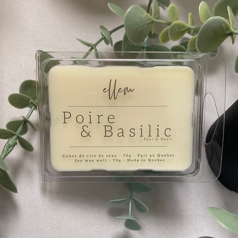 Poire & Basilic - Cubes de cire